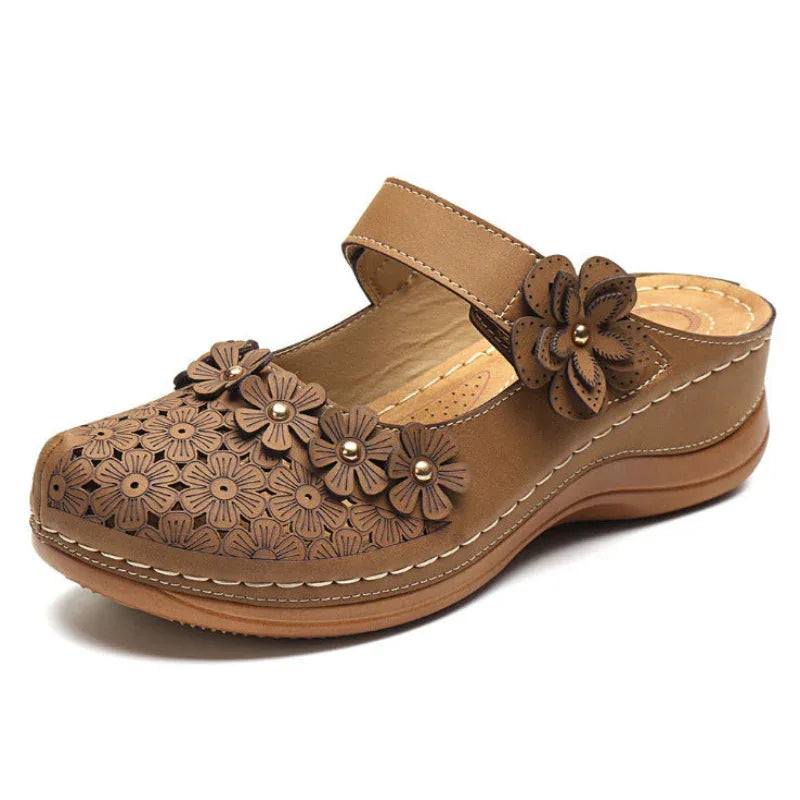 Summer Shoes Vintage flowers Wedge Women's Sandals