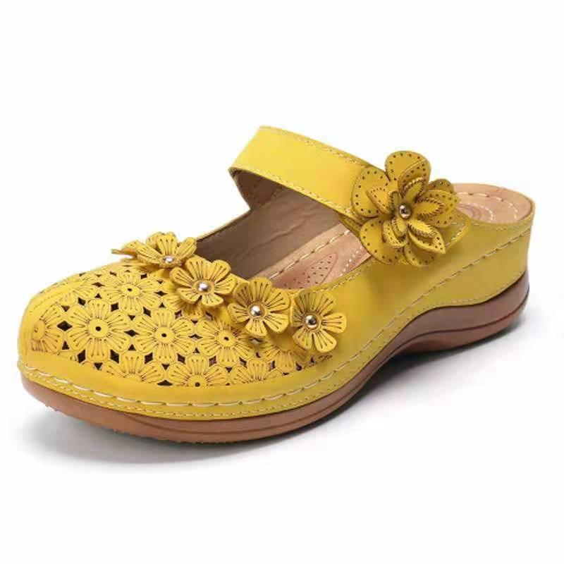 Summer Shoes Vintage flowers Wedge Women's Sandals