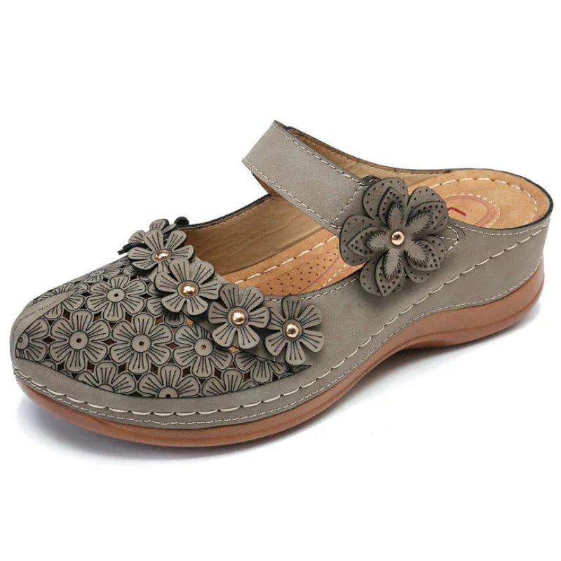 Summer Shoes Vintage flowers Wedge Women's Sandals