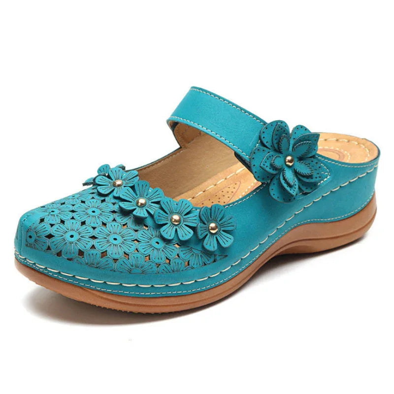 Summer Shoes Vintage flowers Wedge Women's Sandals