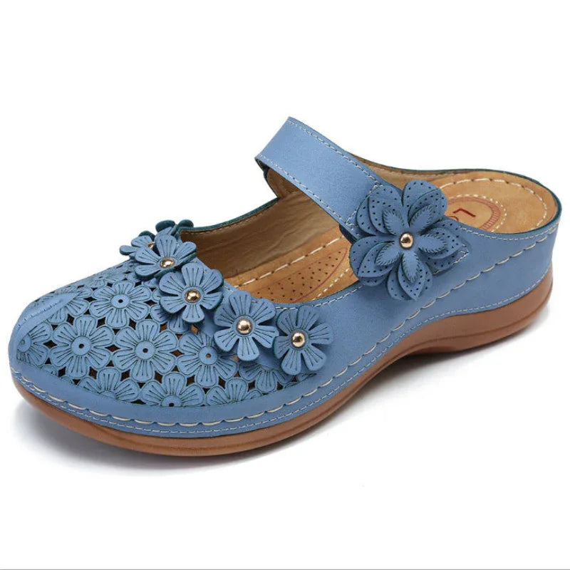 Summer Shoes Vintage flowers Wedge Women's Sandals