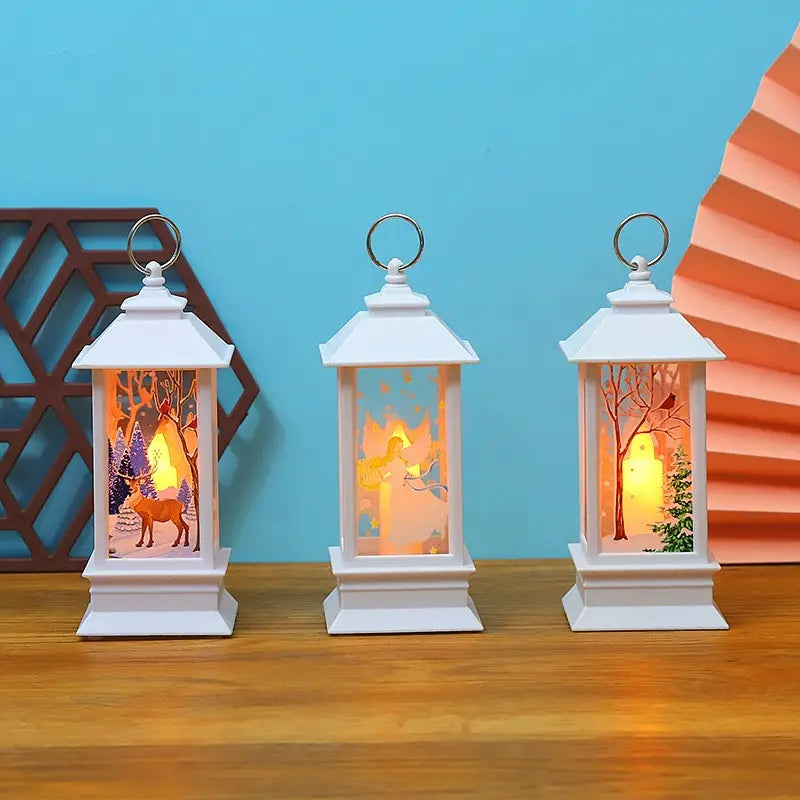 Classic Holiday Electric Candle Lantern