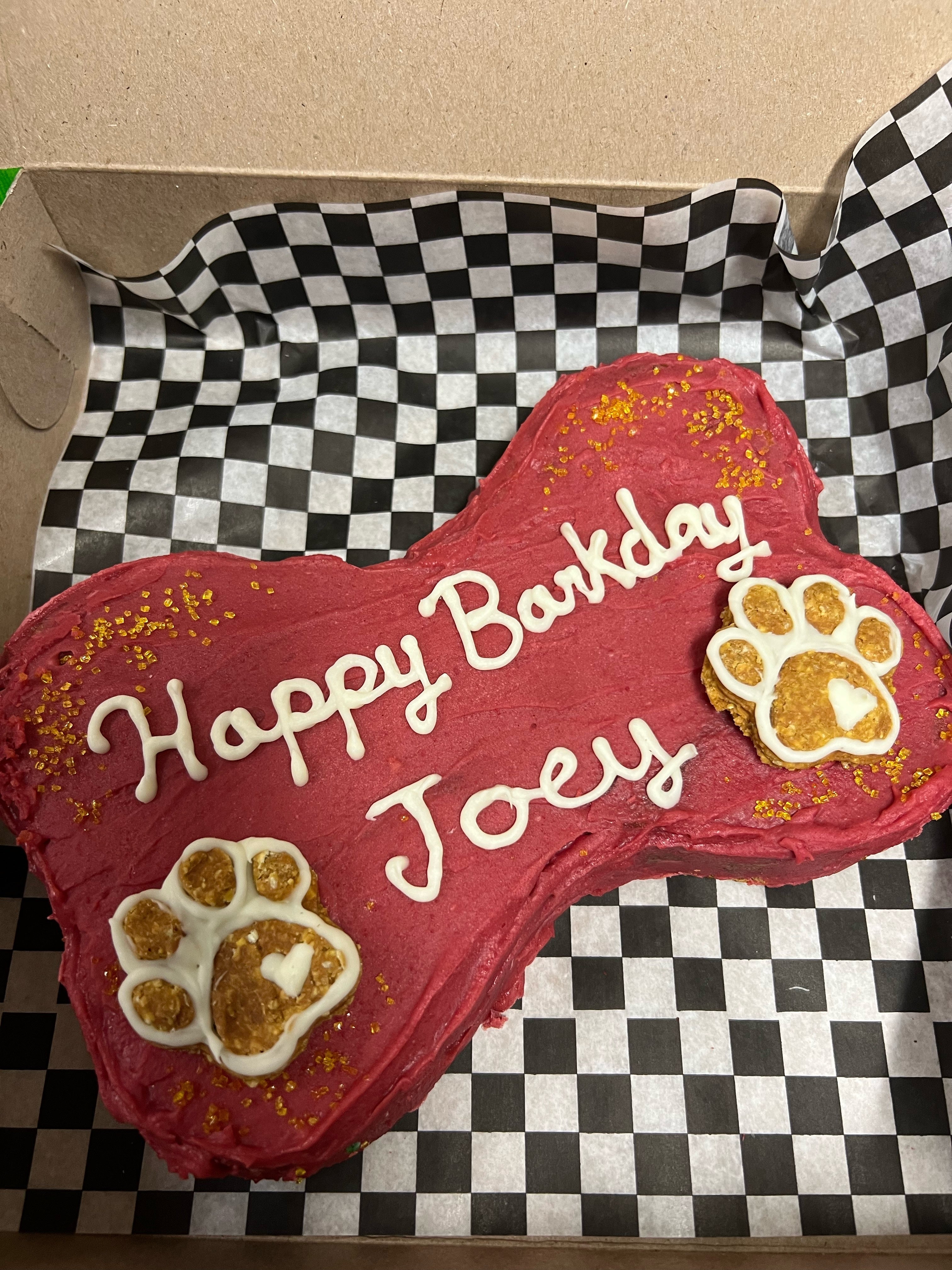 Dog Birthday Cake Bone Cake  (Please order 3-4 days in advance)