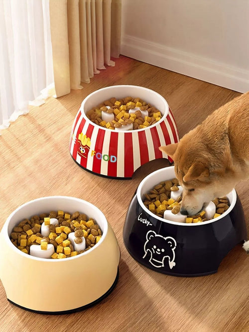 Cute Cartoon Pattern Pet Bowl
