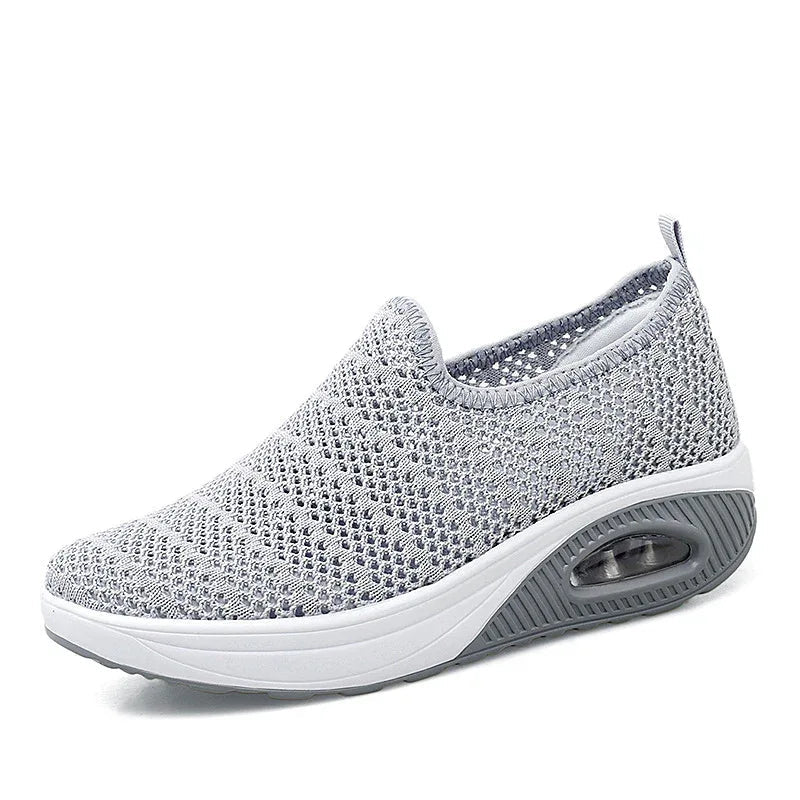Women's Fashion Shoes Fly-Knit Breathable Outdoor Sneakers