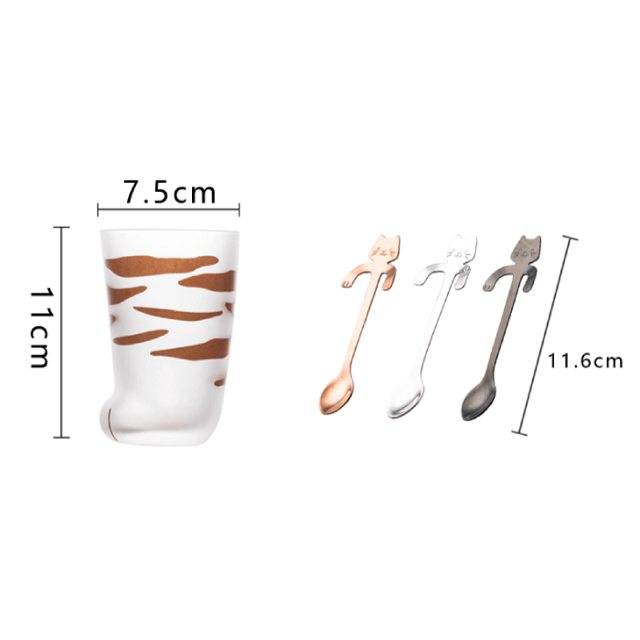 Cat Paw Cup+Cat Shape Spoon