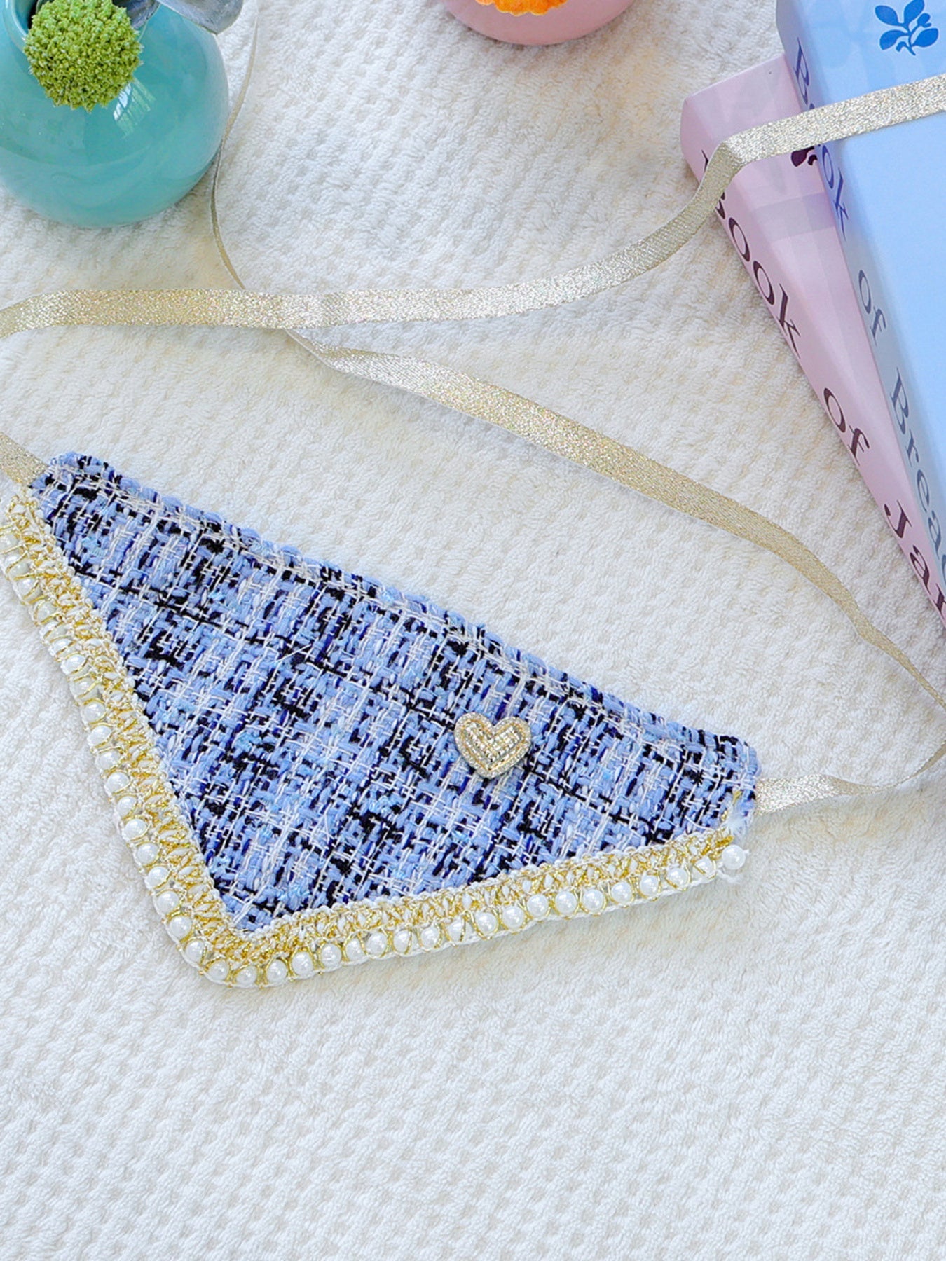 Triangle Tweed Pet Scarf