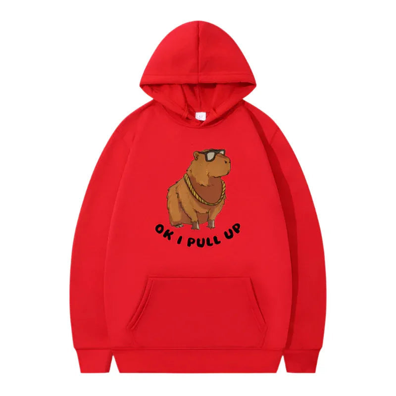 Unisex Printed Capybara Hoodies