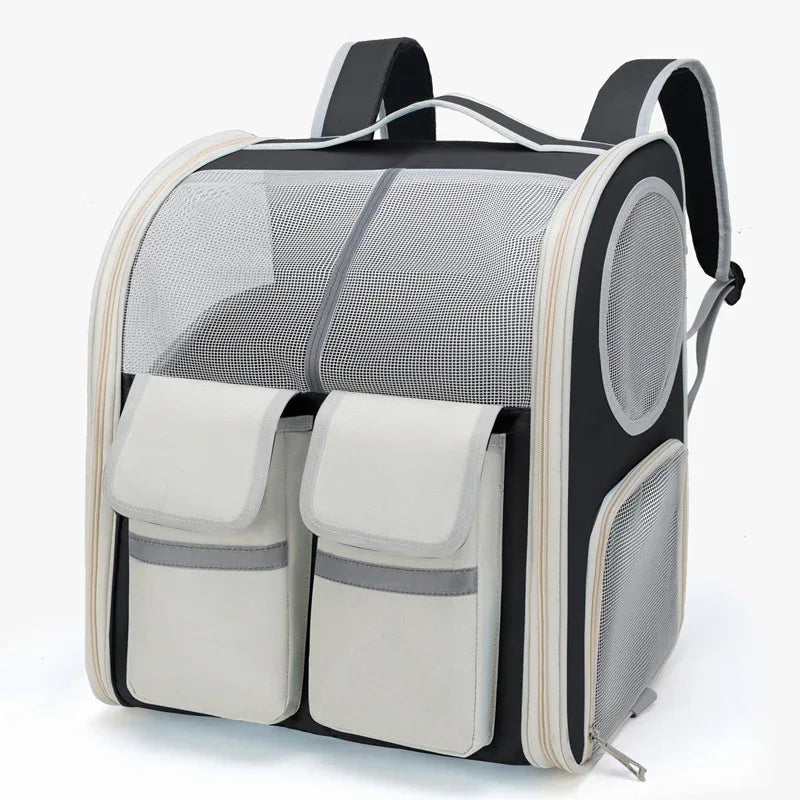 Pet Trolley Bag Cat Bag Large Capacity Portable Breathable Backpack