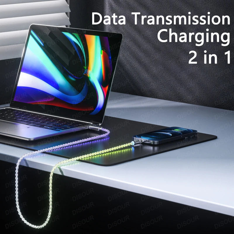 120W RGB Fast Charging Cable
