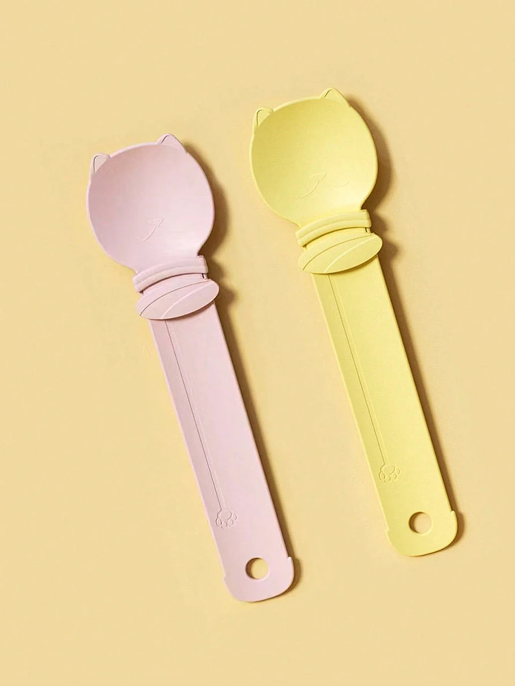 3-Piece Squeeze-Style Cat Food Dispenser Set – Long Handle Wet Food & Lickable Treat Spoon for Cats