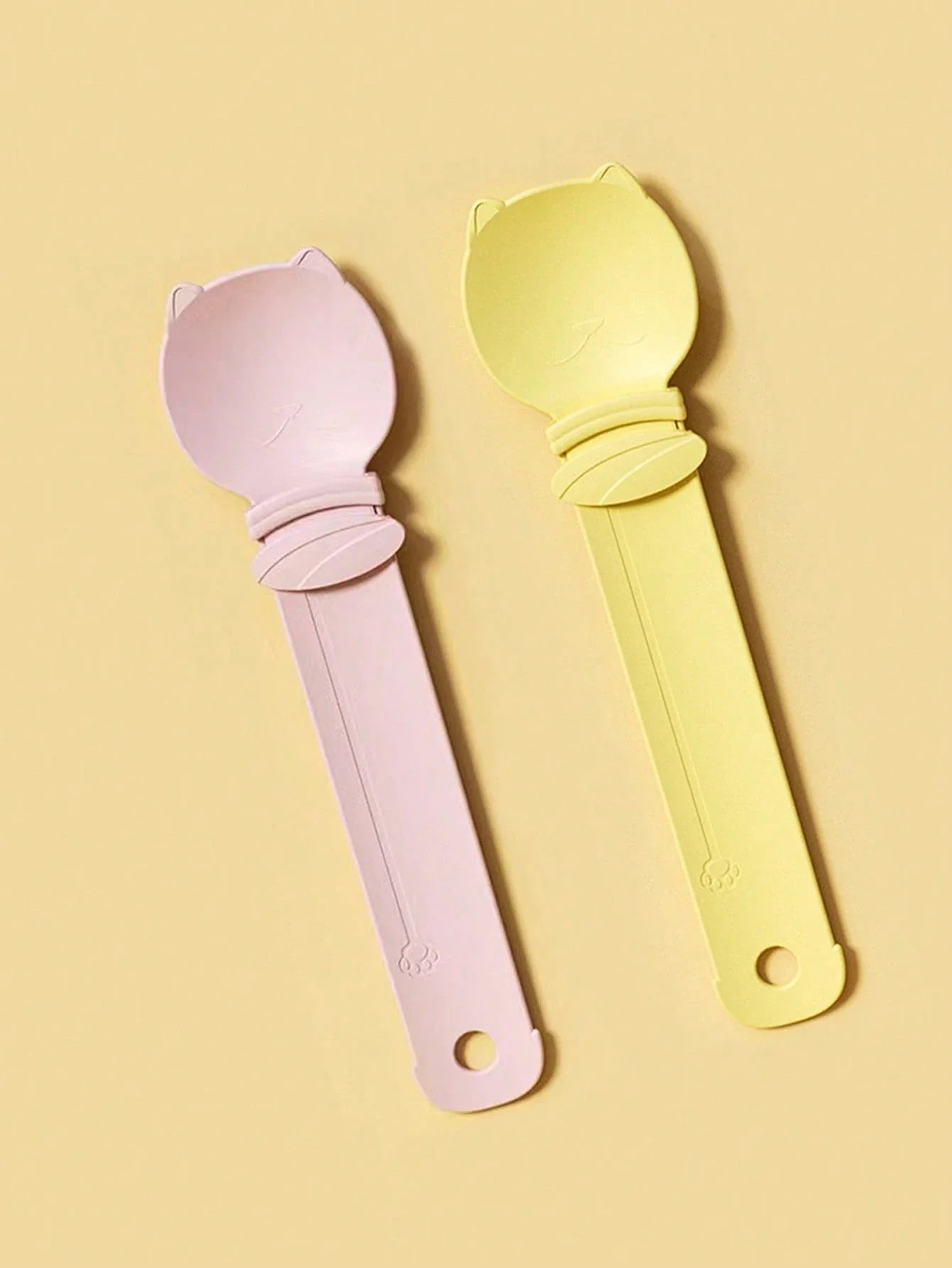 3-Piece Squeeze-Style Cat Food Dispenser Set – Long Handle Wet Food & Lickable Treat Spoon for Cats