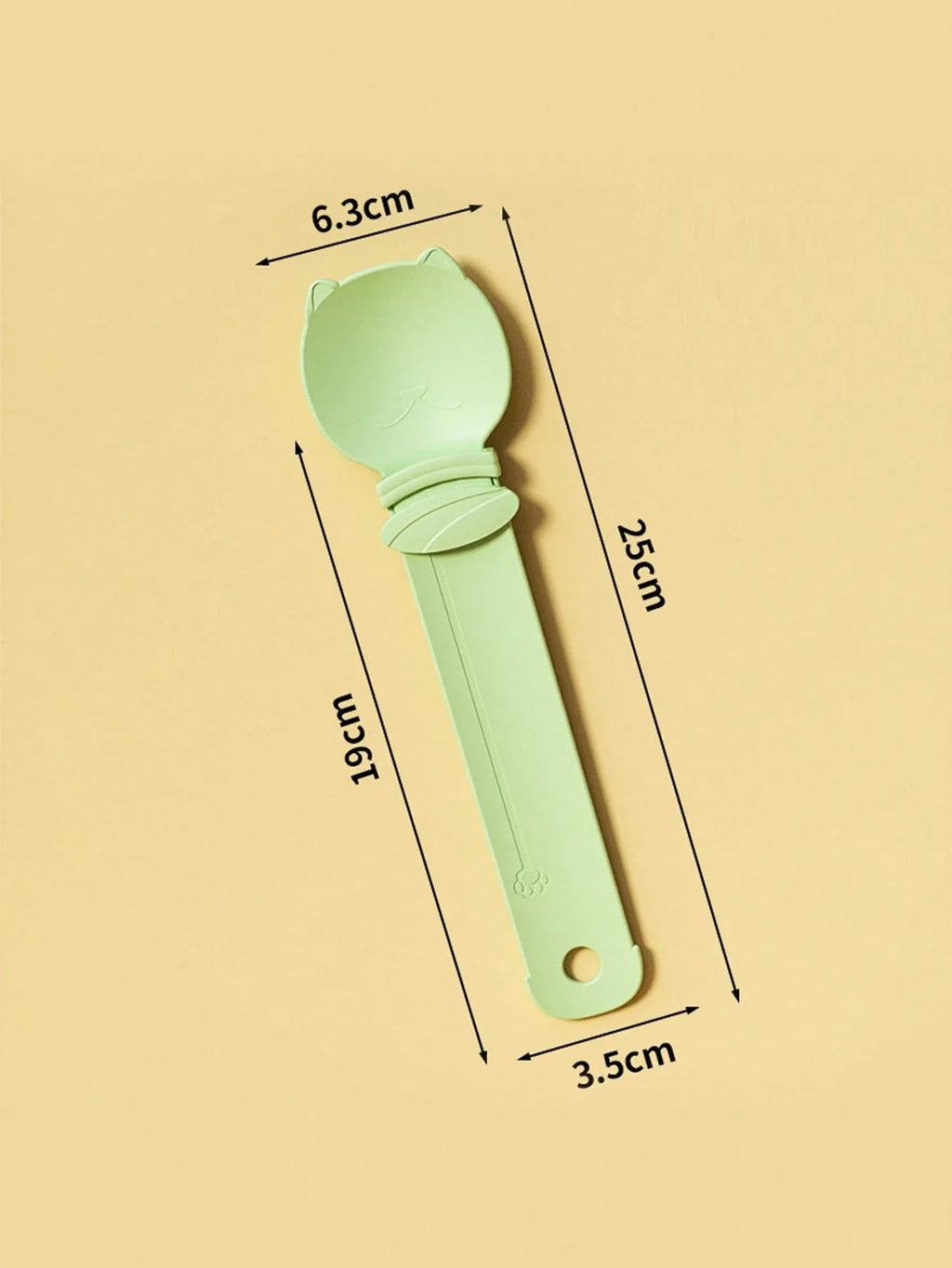 3-Piece Squeeze-Style Cat Food Dispenser Set – Long Handle Wet Food & Lickable Treat Spoon for Cats