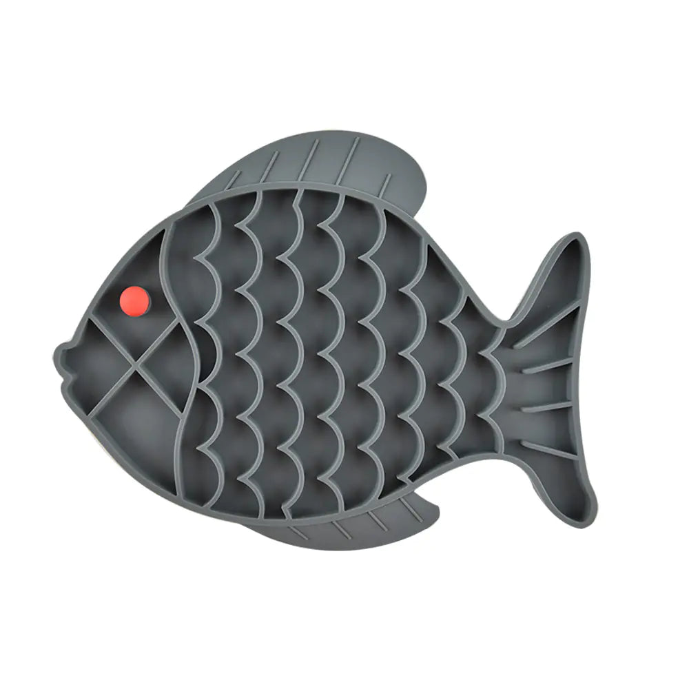 Silicone Slow Food Plate for Dogs and Pets