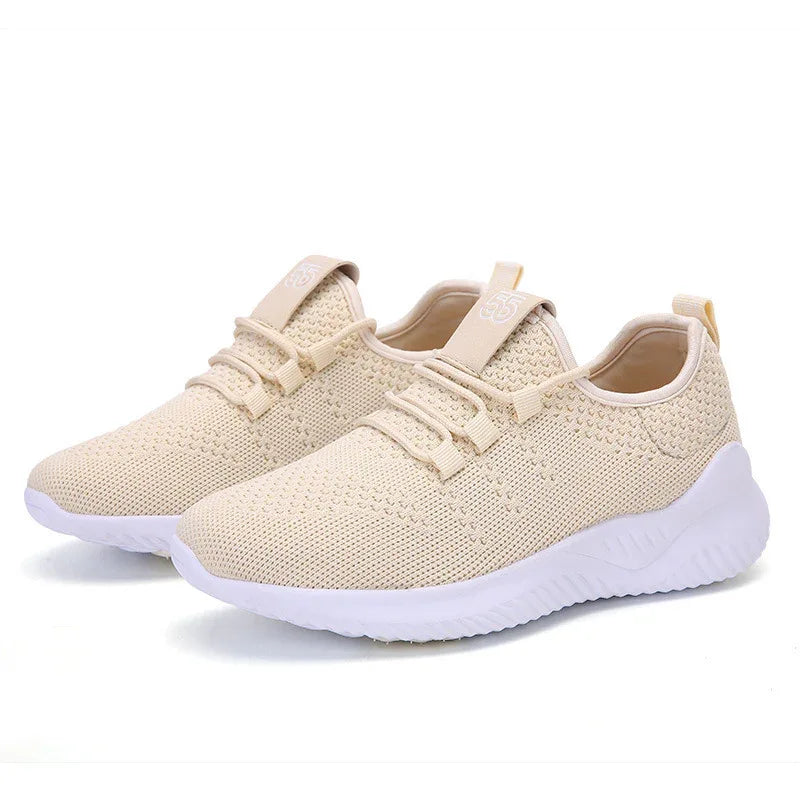 Lightweight Elastic Mesh Women's Breathable Running Shoes