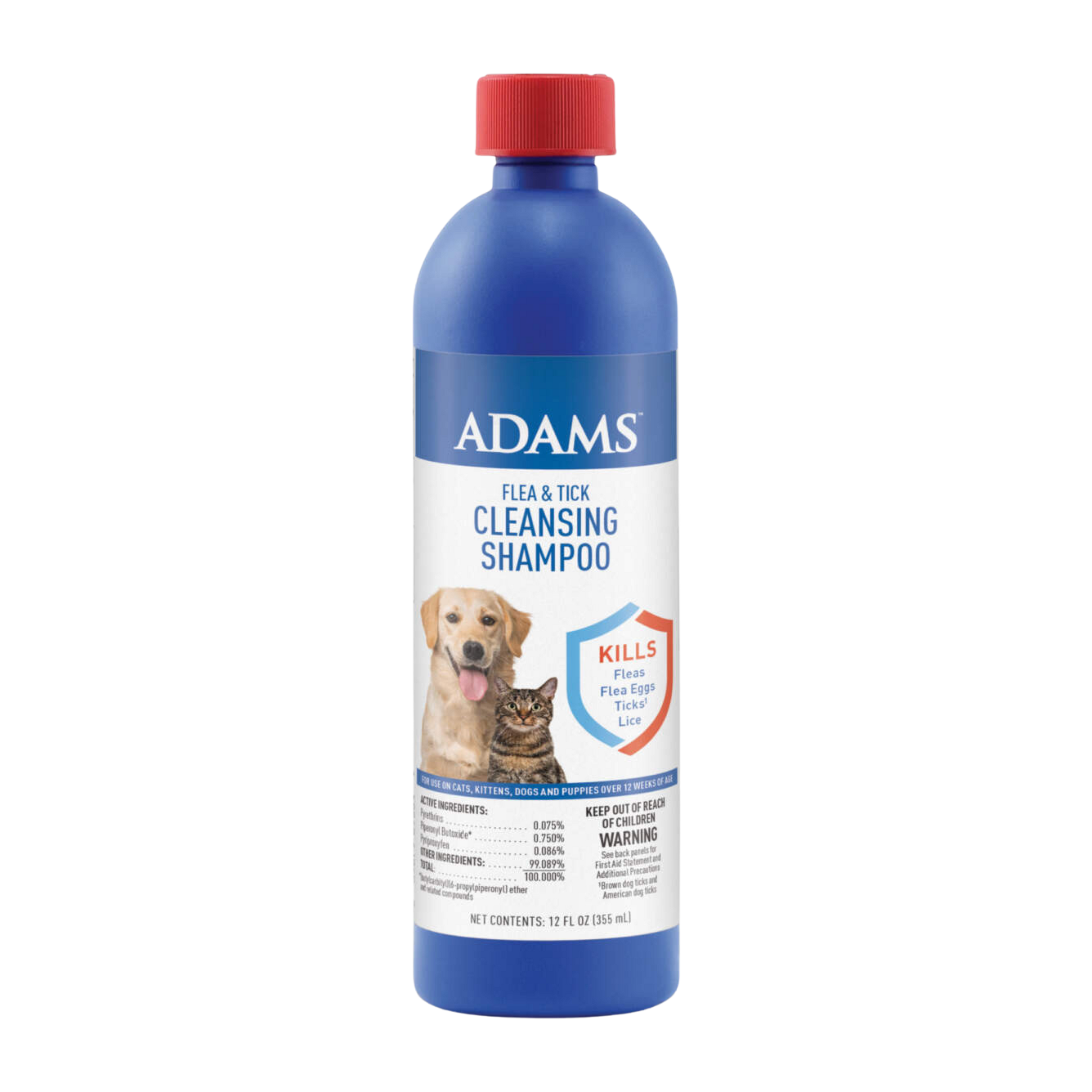 Adams Flea & Tick Cleansing Shampoo for Dogs & Cats