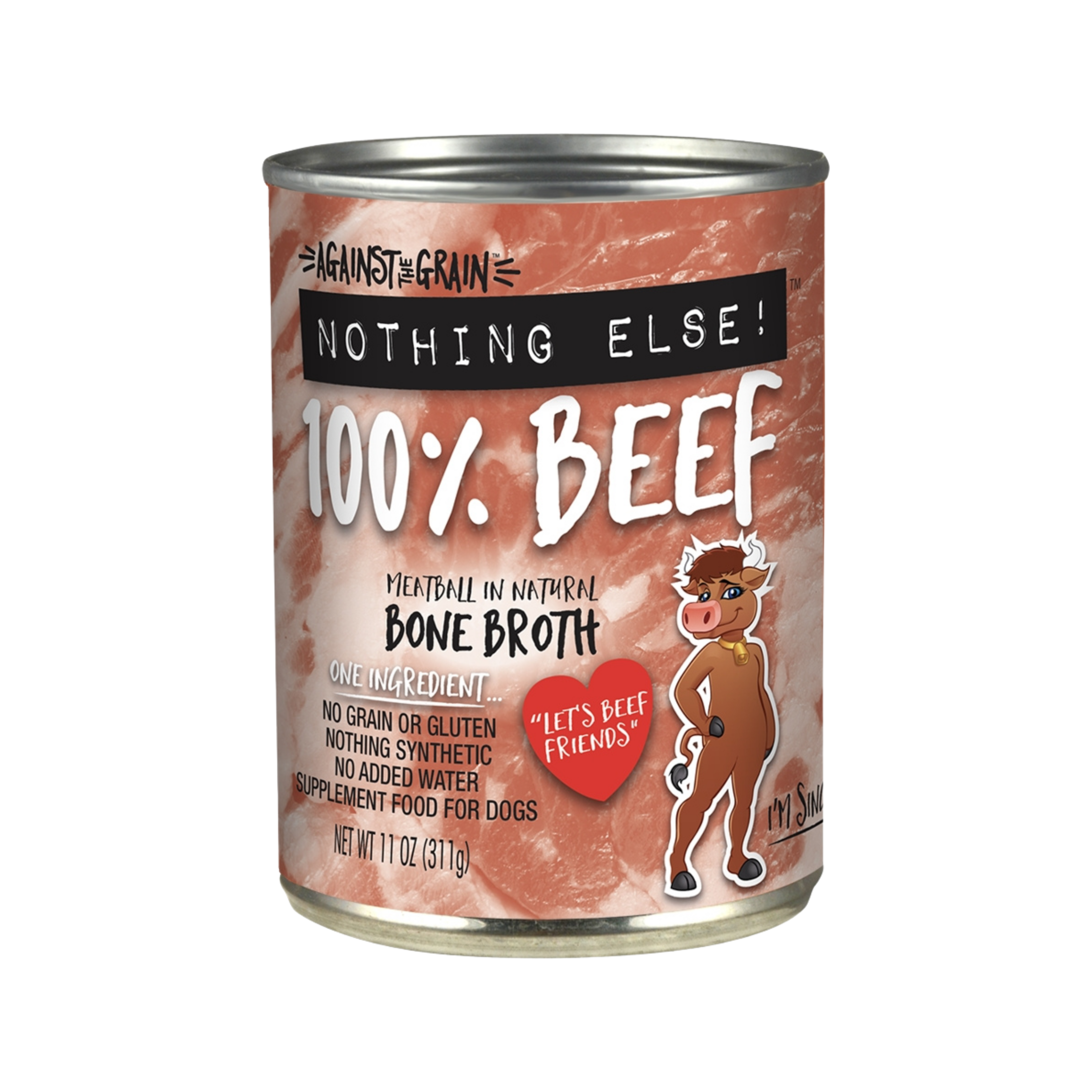 Against The Grain Nothing Else 100% Beef Wet Dog Food