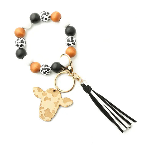 Cowboy Charm Bracelet with Keychain