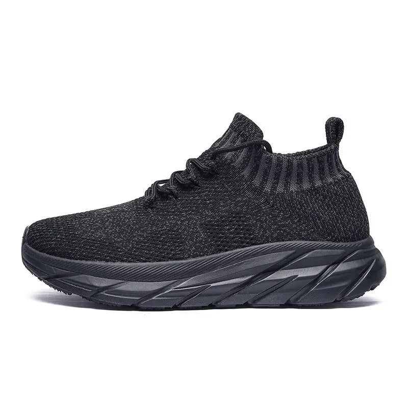 Men's Plus Size Flyknit Height Increasing Leisure Sneakers