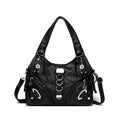 Women's Shoulder Bag Large Capacity Washed Leather Handbag