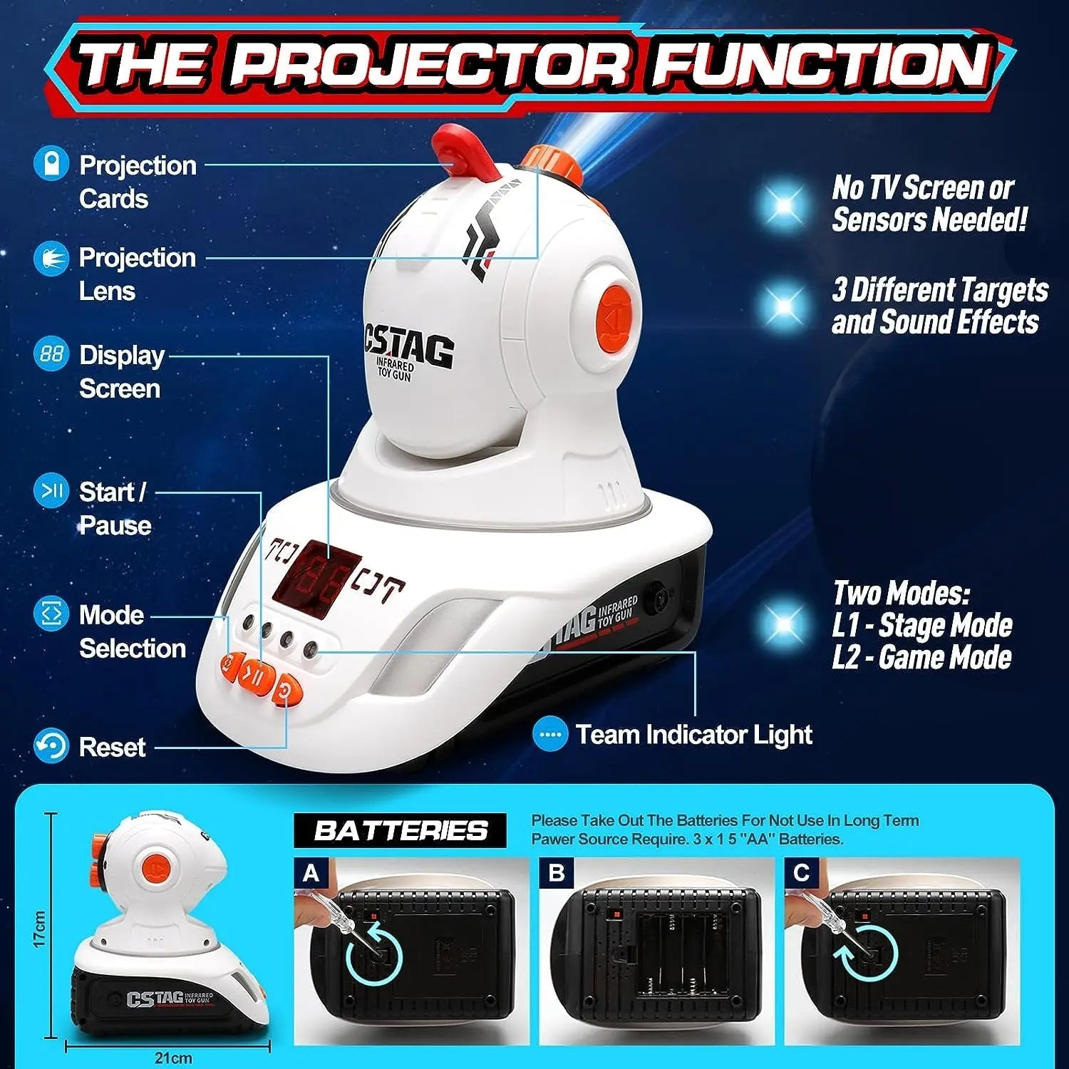 Projector Shooting Game