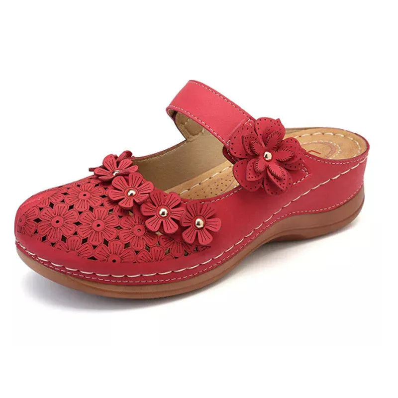 Summer Shoes Vintage flowers Wedge Women's Sandals