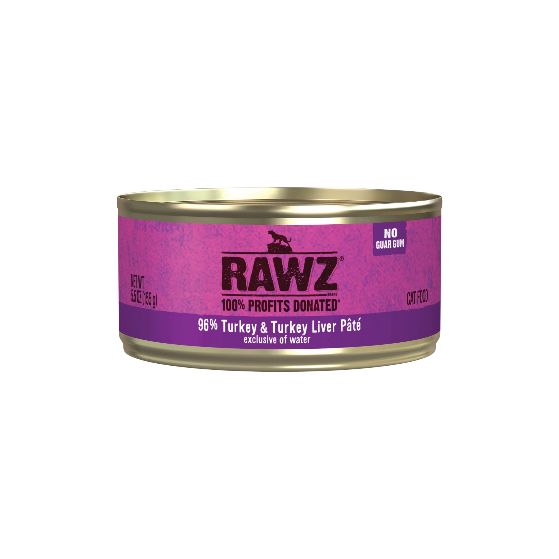 Rawz 96% Turkey & Turkey Liver Pate Cat Food