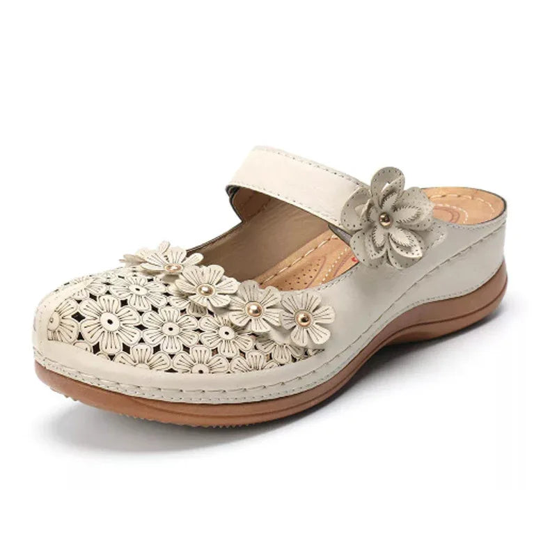 Summer Shoes Vintage flowers Wedge Women's Sandals