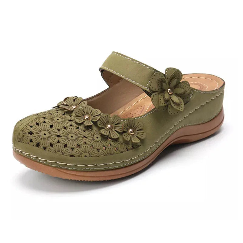 Summer Shoes Vintage flowers Wedge Women's Sandals