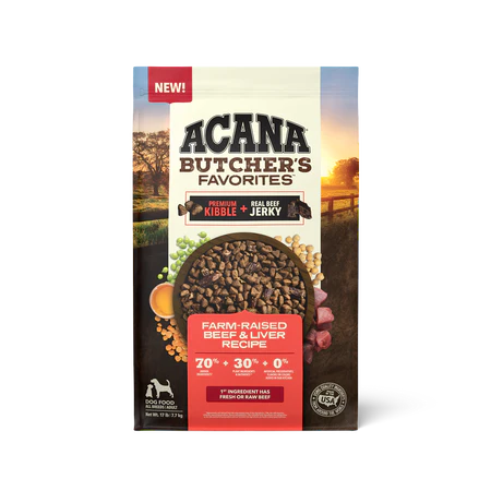 Acana Butcher's Favorites, Farm-Raised Beef & Liver Recipe Dry Dog Food