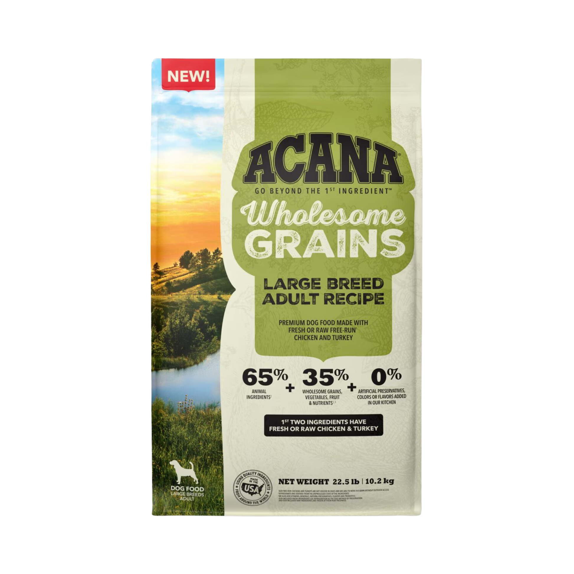 Acana Wholesome Grains, Large Breed Adult Recipe Dry Dog Food