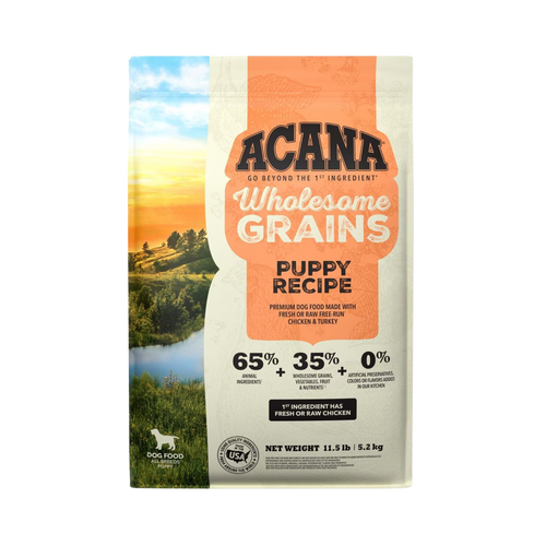 Acana Wholesome Grains, Puppy Recipe Dry Puppy Food