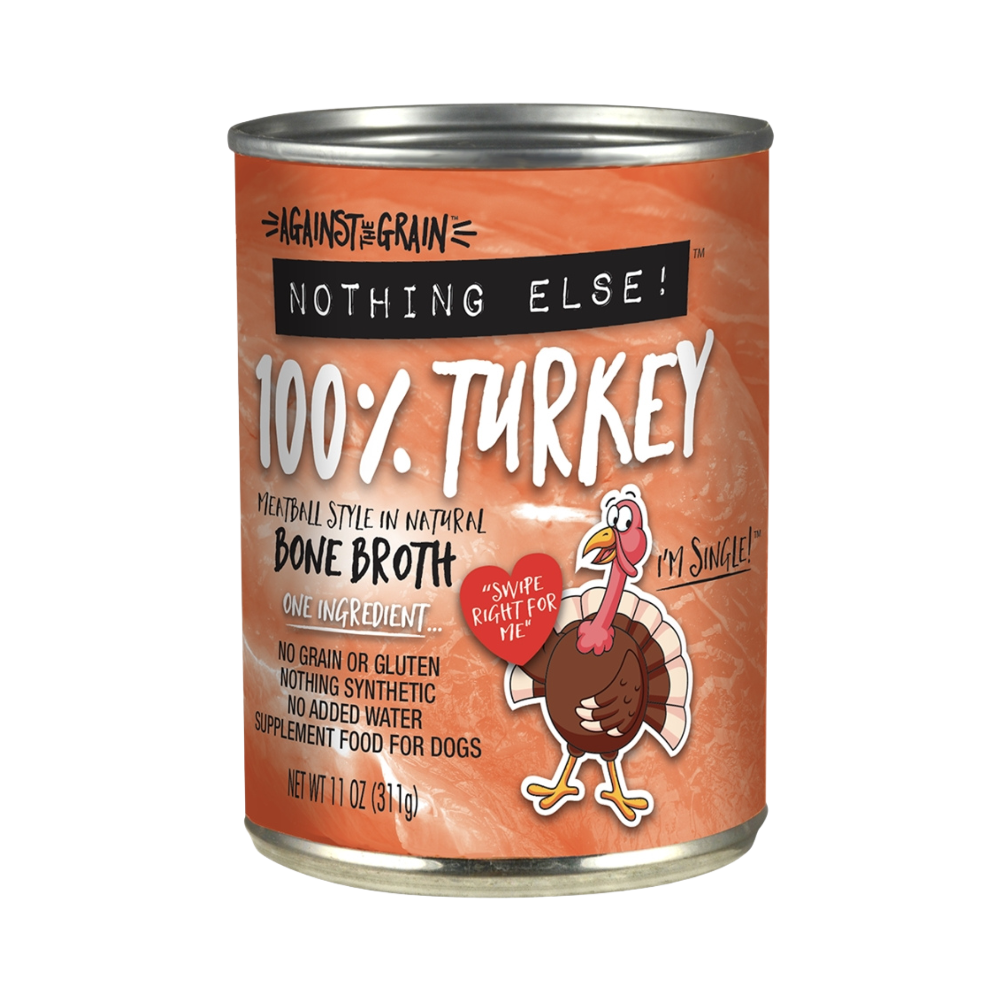 Against The Grain Nothing Else 100% Turkey Wet Dog Food