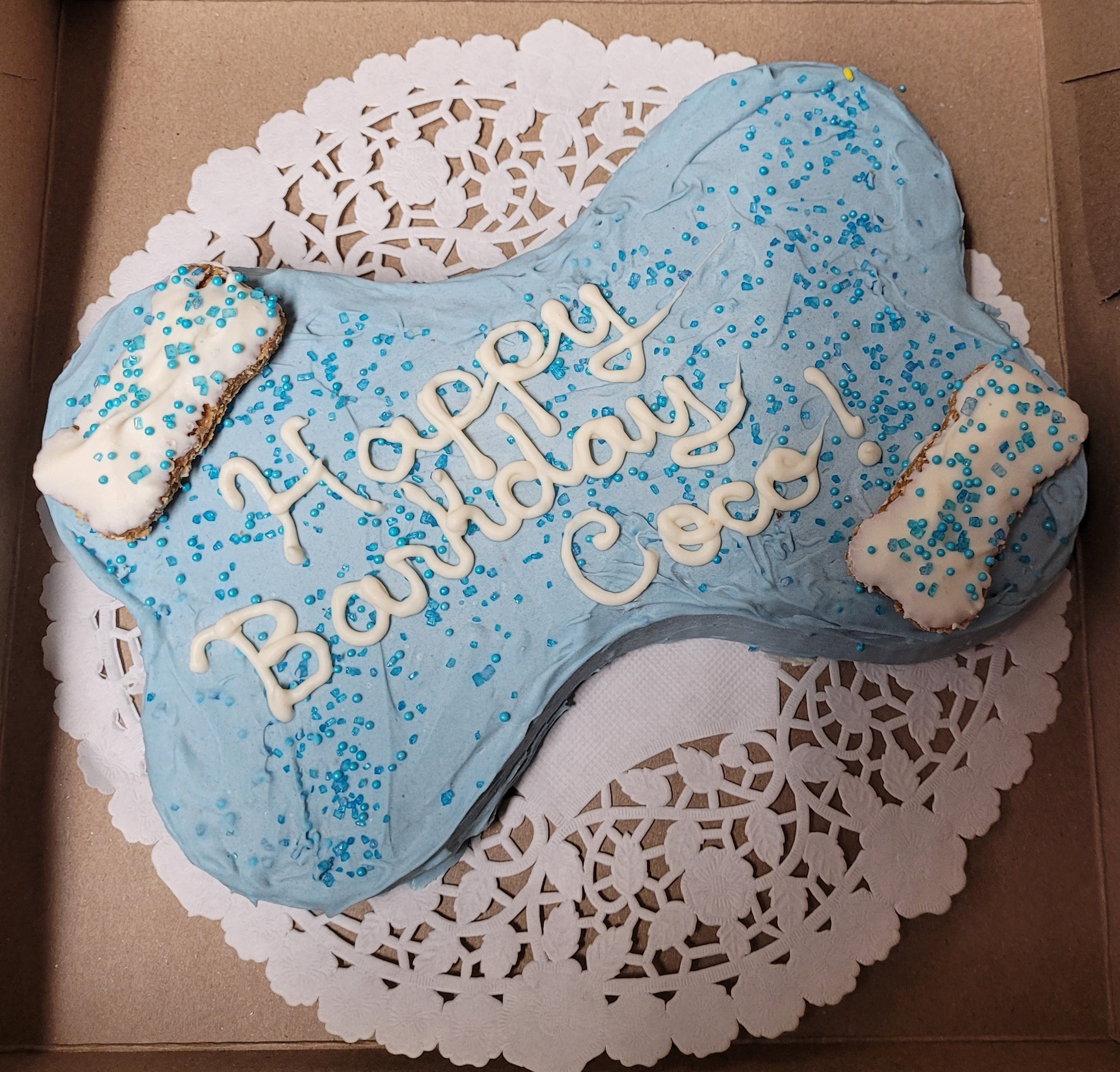 Dog Birthday Cake Bone Cake  (Please order 3-4 days in advance)