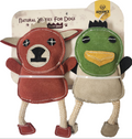 Lucy Moosey & Plucky Ducky Dog Toys – Crinkle & Squeaky Recycled Bottle Toys for Interactive Pet Play