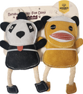 Petey Panda & Milly Monkey Dog Rope Toys – Tug & Throw Chew Toys | Durable Rope Core | Fun & Interactive Play