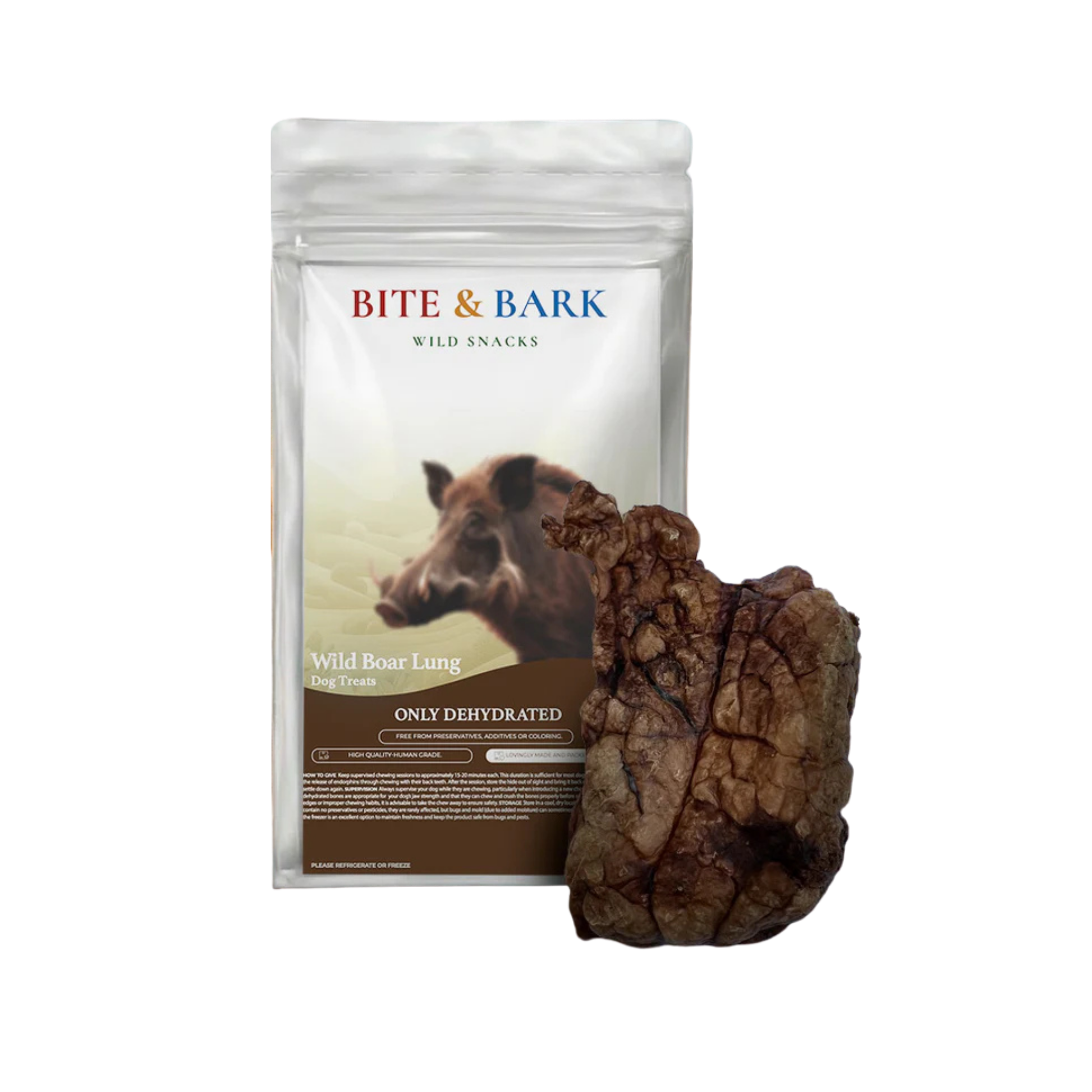 Bite & Bark Dehydrated Wild Boar Lung