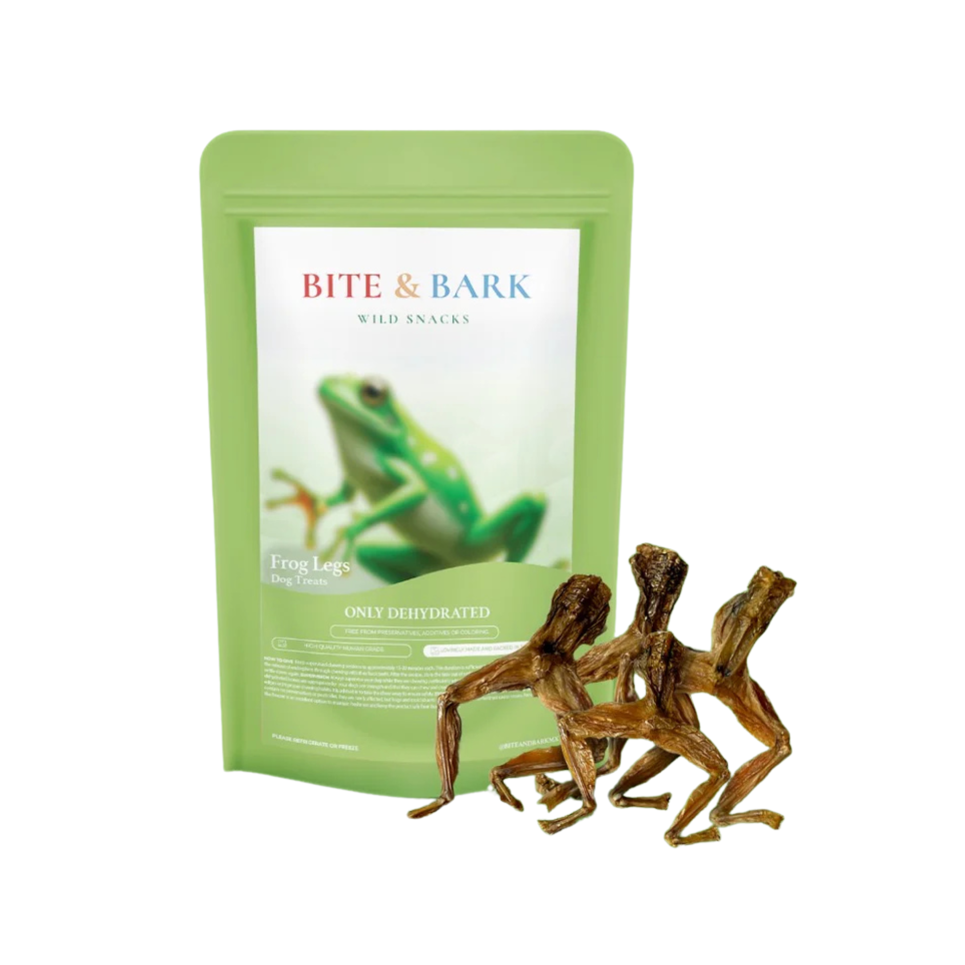 Bite & Bark Wild Snacks Frog Legs for Dogs & Cats