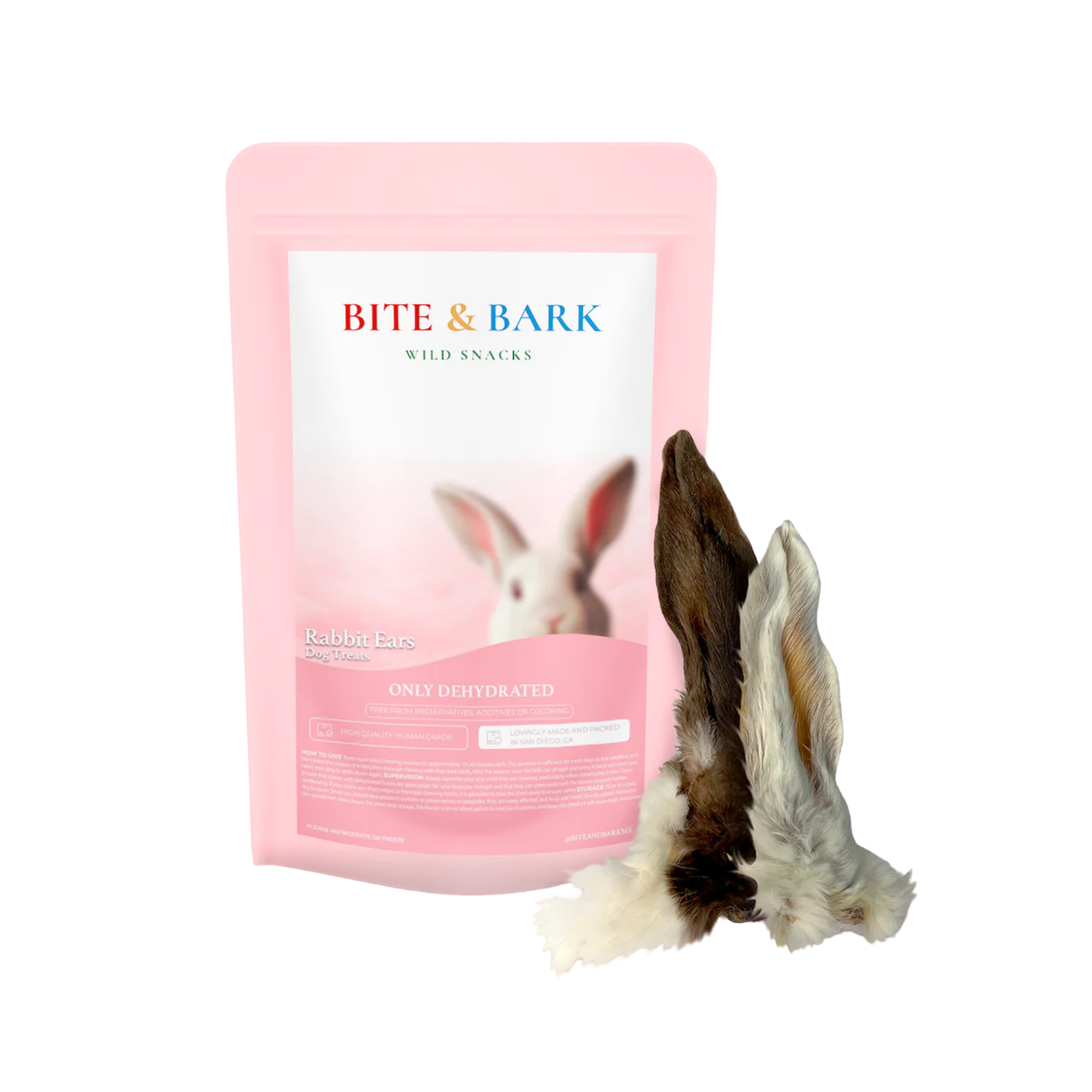 Bite & Bark Wild Snacks Rabbit Ears for Dogs & Cats