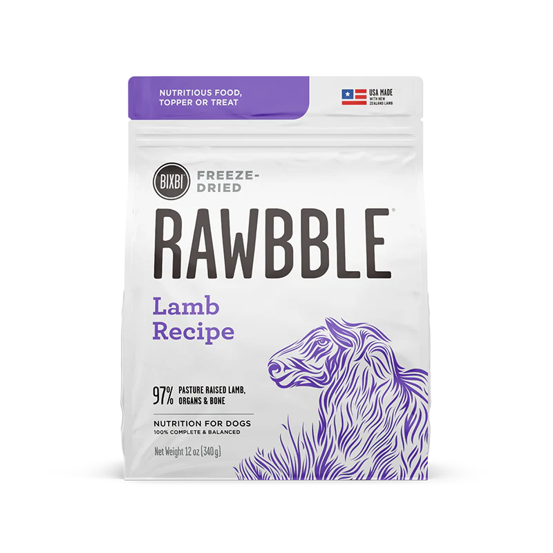 Rawbble Freeze-Dried Food for Dogs – Lamb Recipe