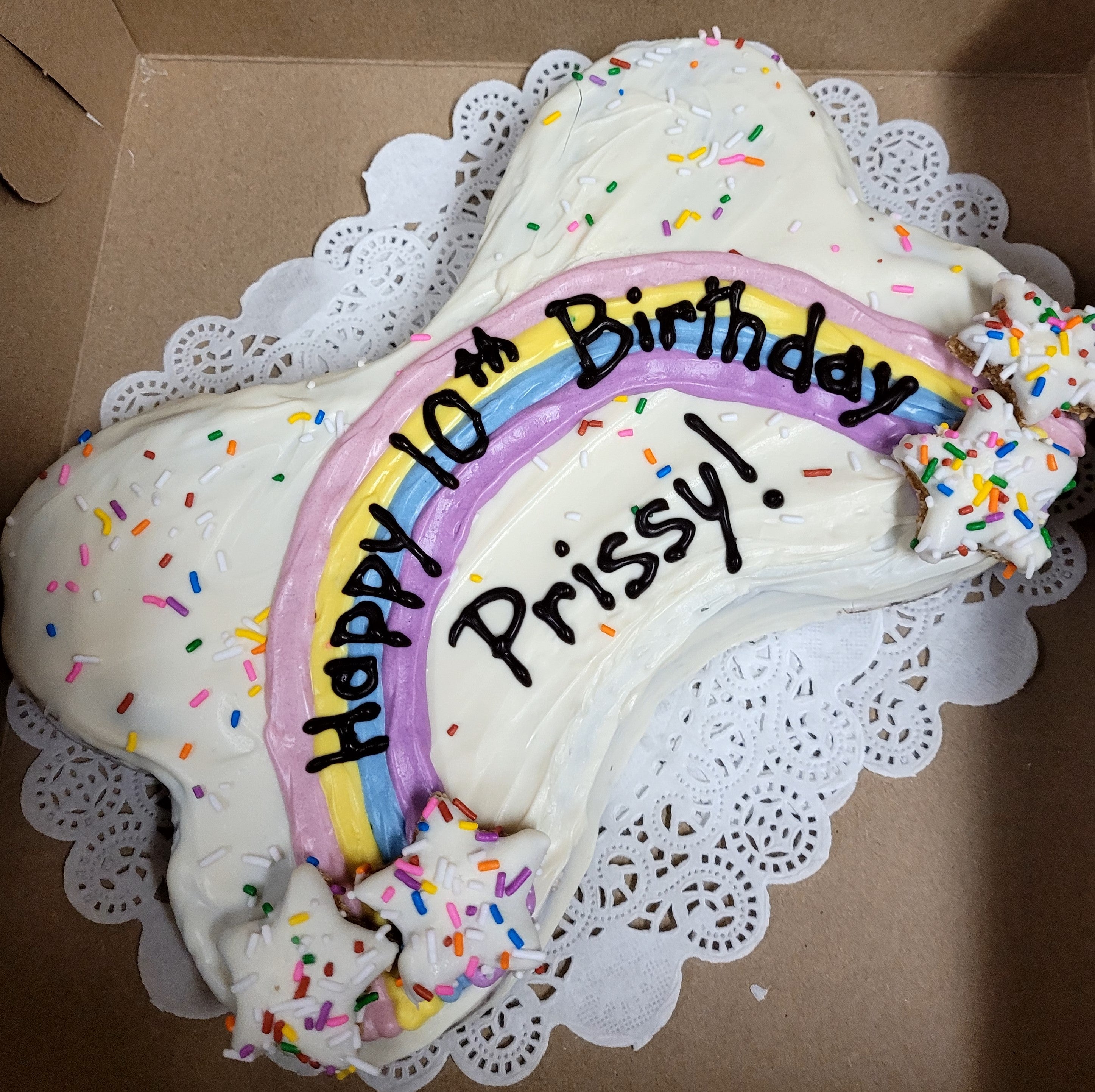 Dog Birthday Cake Bone Cake  (Please order 3-4 days in advance)