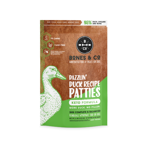 Bones & Co. Dazzlin' Duck Recipe Frozen Raw Dog Food