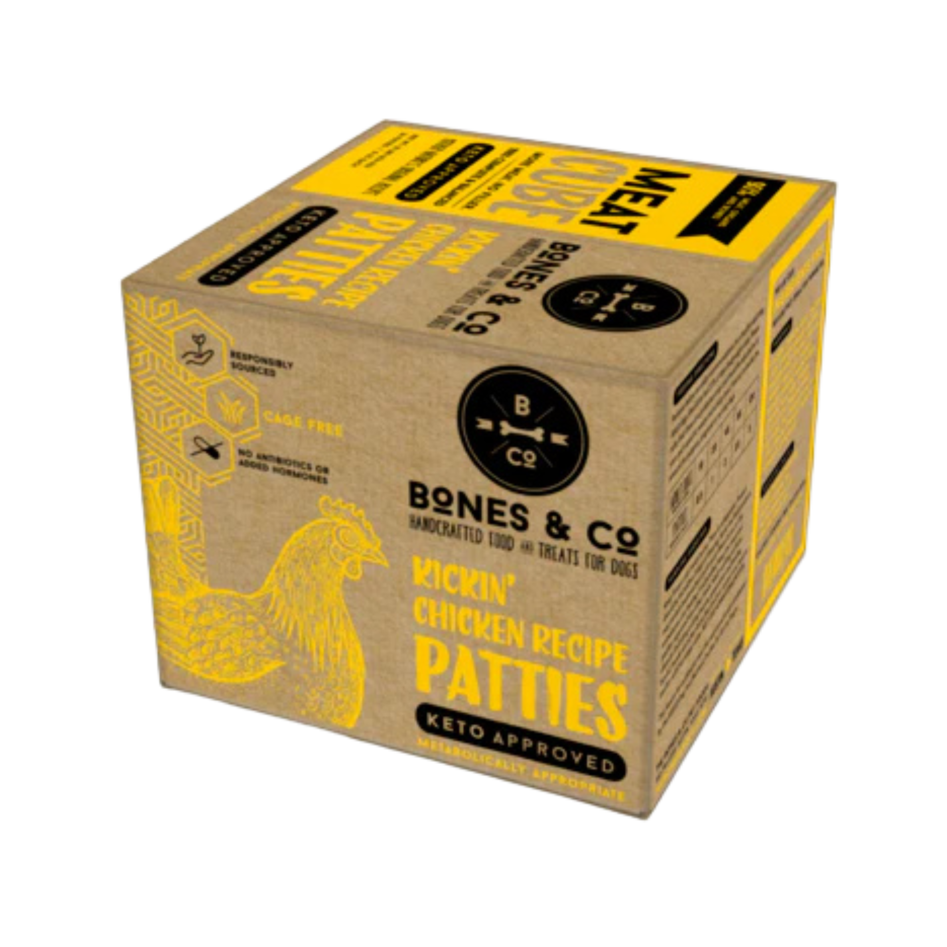 Bones & Co. Kickin' Chicken Recipe Frozen Raw Dog Food