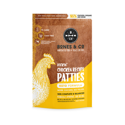 Bones & Co. Kickin' Chicken Recipe Frozen Raw Dog Food