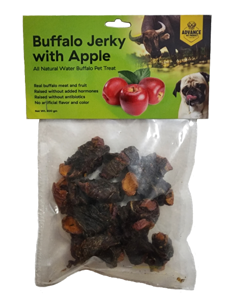 Buffalo Flavored Dog Jerky – Pumpkin, Mango, and Apple | Natural, Grain-Free, Soft, and Chewy Treats | Healthy Exotic Fruit Dog Snacks