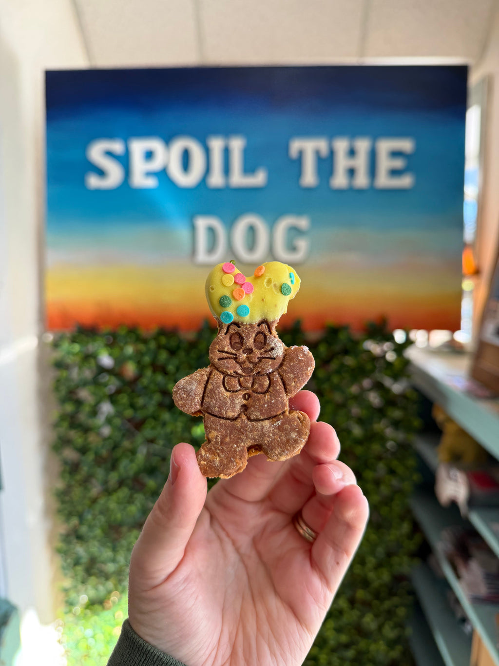 Easter 2026 Dipped Ear Bunny - Peanut Butter Dog Treat
