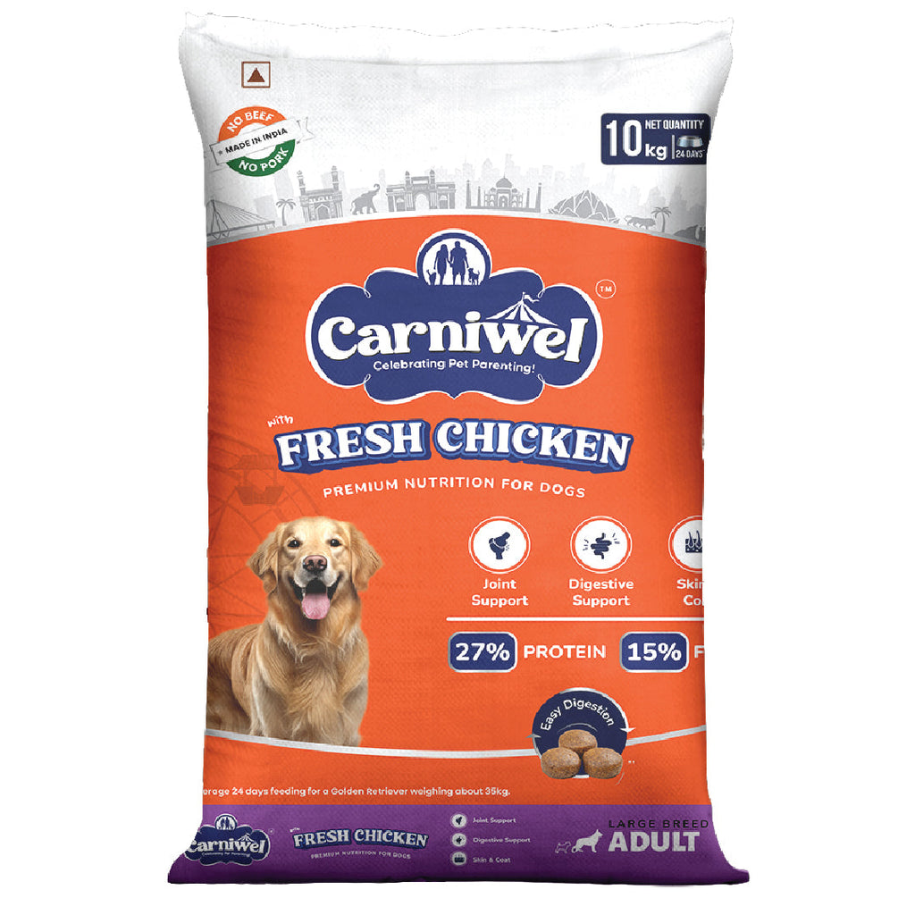 Carniwel with Fresh Chicken, Dry Dog Food for Large Breed, Adult x 2
