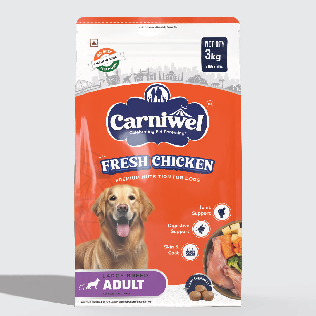 Carniwel with Fresh Chicken, Dry Dog Food for Large Breed, Adult x 2