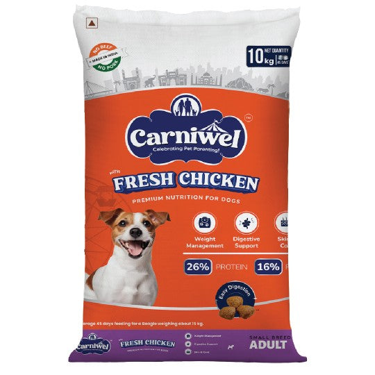 Carniwel with Fresh Chicken, Dry Dog Food for Small Breed, Adult