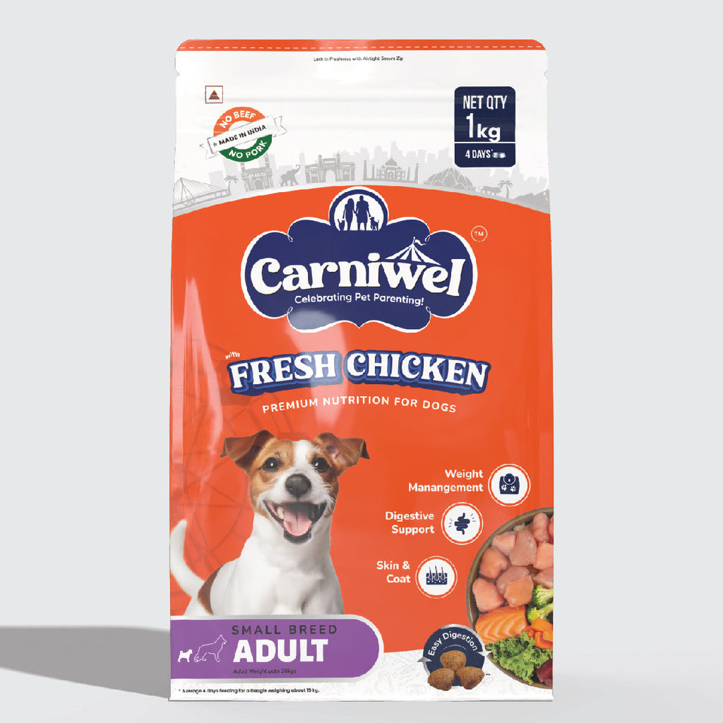 Carniwel with Fresh Chicken, Dry Dog Food for Small Breed, Adult x 2